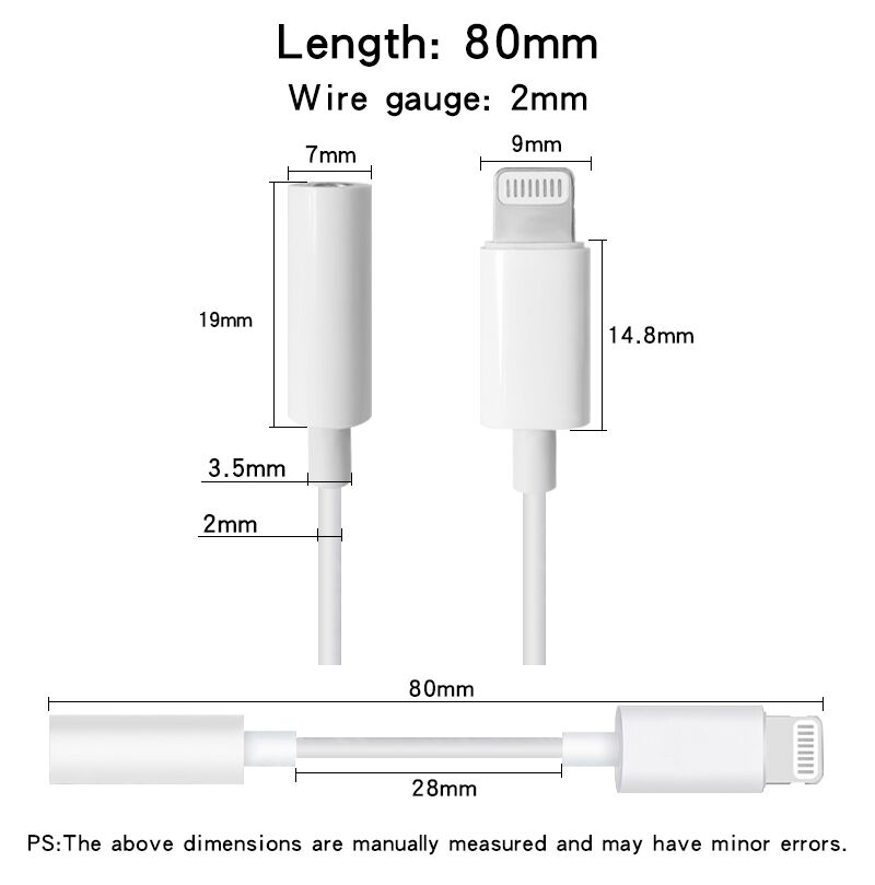 XGW800 MFI certified Apple Lightning to 3.5mm Headphone Jack